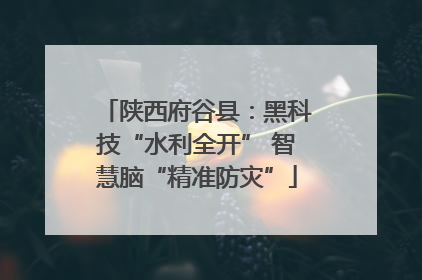 陕西府谷县：黑科技“水利全开” 智慧脑“精准防灾”