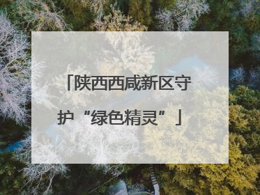 陕西西咸新区守护“绿色精灵”
