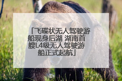 飞碟状无人驾驶游船现身后湖 湖南首艘L4级无人驾驶游船正式起航