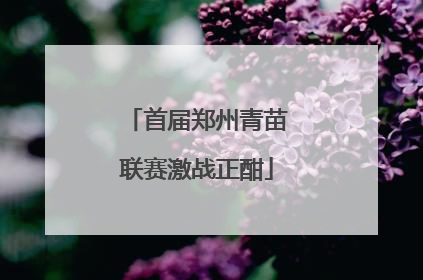 首届郑州青苗联赛激战正酣