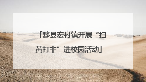 黟县宏村镇开展“扫黄打非”进校园活动