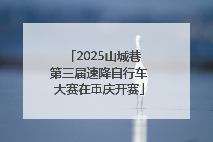 2025山城巷第三届速降自行车大赛在重庆开赛