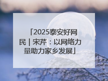 2025泰安好网民｜宋芹：以网络力量助力家乡发展