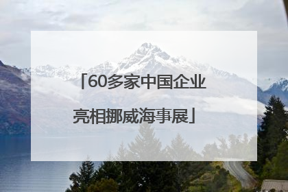 60多家中国企业亮相挪威海事展
